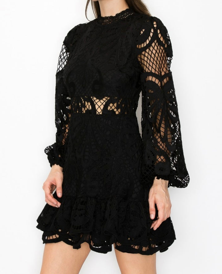 Flower lace dress